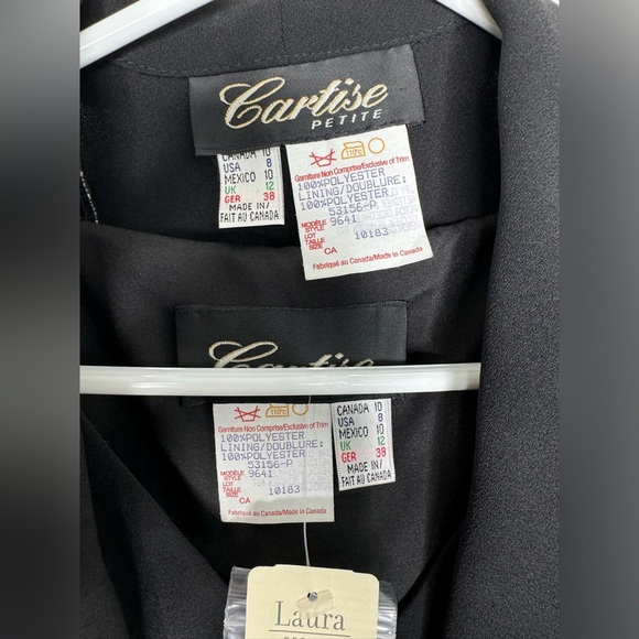 Cartise Vintage Black Dress with Mini Coat - Picture 3 of 5